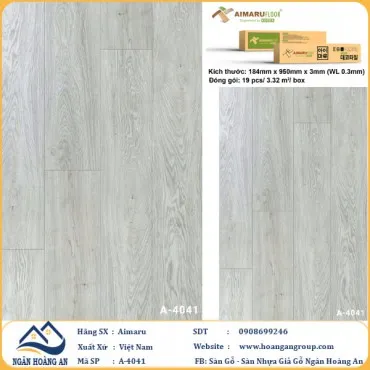 Sàn Nhựa Dán Keo Aimaru A4041 Dày 3mm