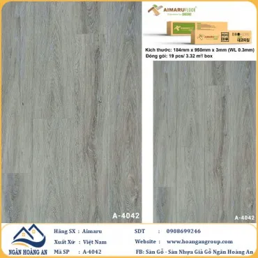 Sàn Nhựa Dán Keo Aimaru A4042 Dày 3mm