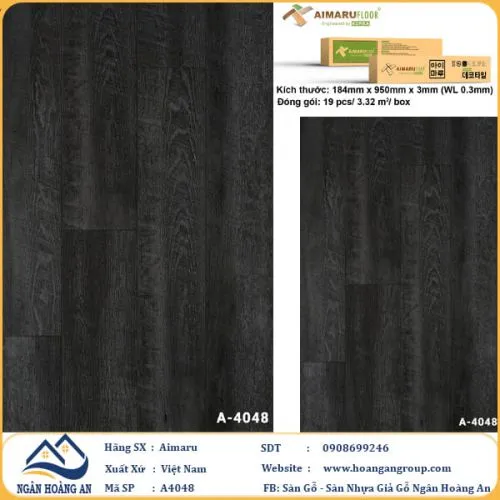 Sàn Nhựa Dán Keo Aimaru A4048 Dày 3mm