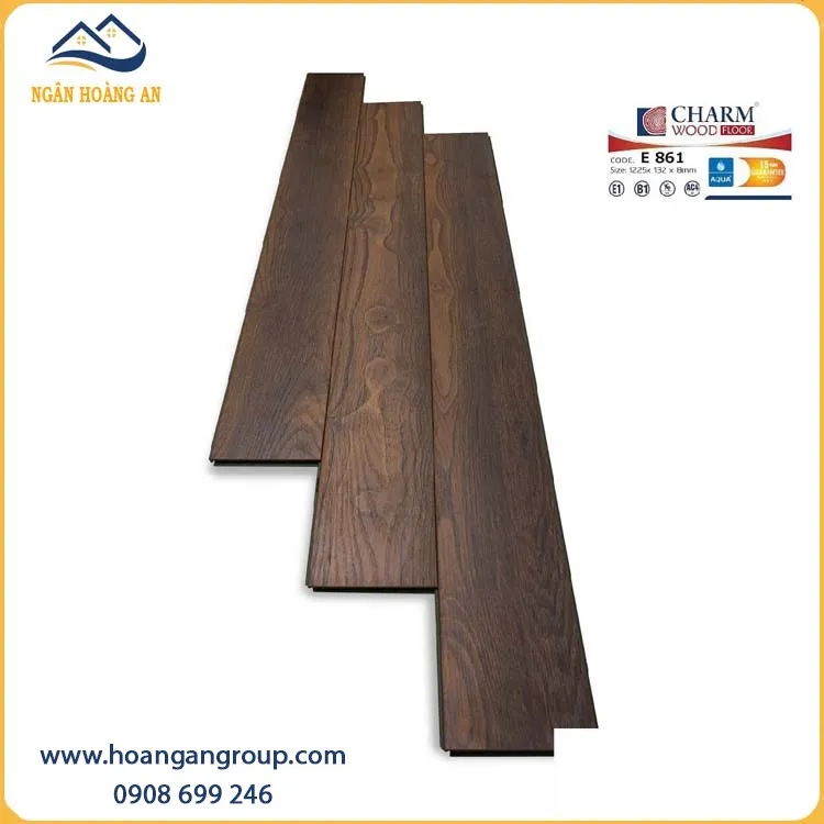 Sàn Gỗ Charmwood Việt Nam E861 Dày 8mm Sàn Gỗ Charmwood Việt Nam E861 Dày 8mm