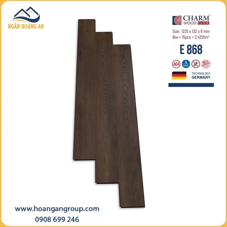 Sàn Gỗ Charmwood Việt Nam E868 Dày 8mm Sàn Gỗ Charmwood Việt Nam E868 Dày 8mm