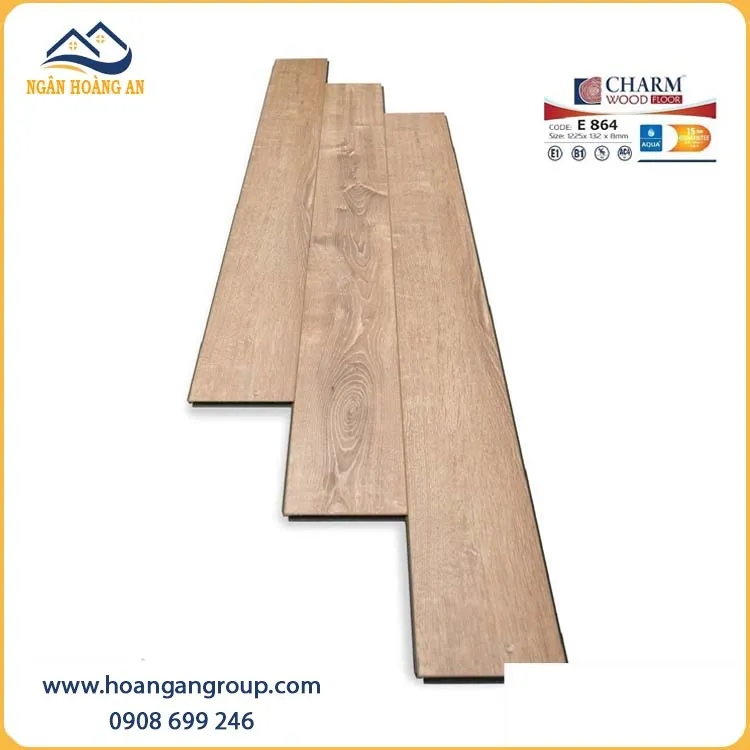 Sàn Gỗ Công Nghiệp Charmwood E864 Dày 8mm Sàn Gỗ Công Nghiệp Charmwood E864 Dày 8mm