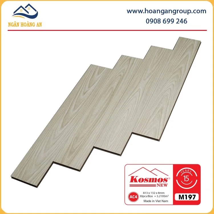 Sàn Gỗ Công Nghiệp Kosmos M197 Dày 8mm