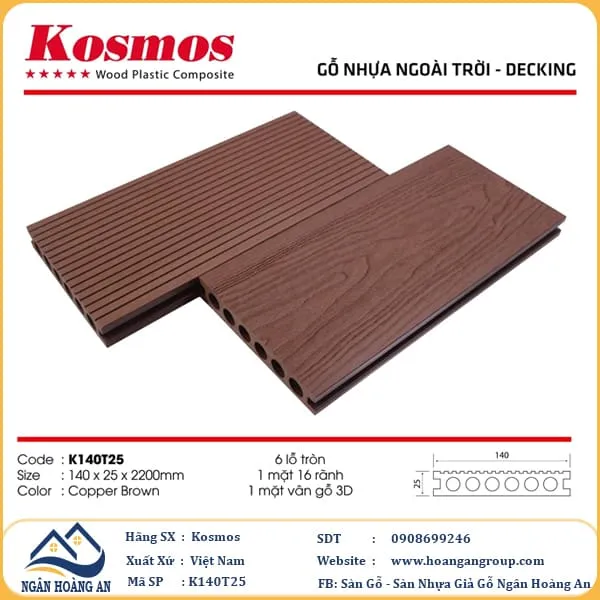 Sàn Gỗ Nhựa Ngoài Trời Kosmos Tại Thủ Đức TPHCM