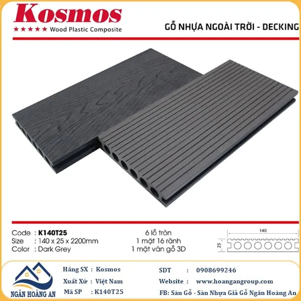 Sàn Gỗ Nhựa Ngoài Trời Kosmos Tại Quận 1 TPHCM