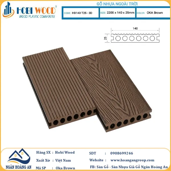 Sàn Gỗ Nhựa Ngoài Trời Hobi Wood tại Quận 6 TPHCM
