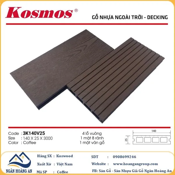 Sàn Gỗ Nhựa Ngoài Trời Kosmos Tại Quận 12 TPHCM