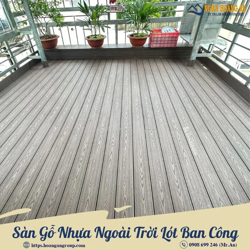 Sàn Gỗ Nhựa Ngoài Trời Lót Ban Công Sàn Gỗ Nhựa Ngoài Trời Lót Ban Công