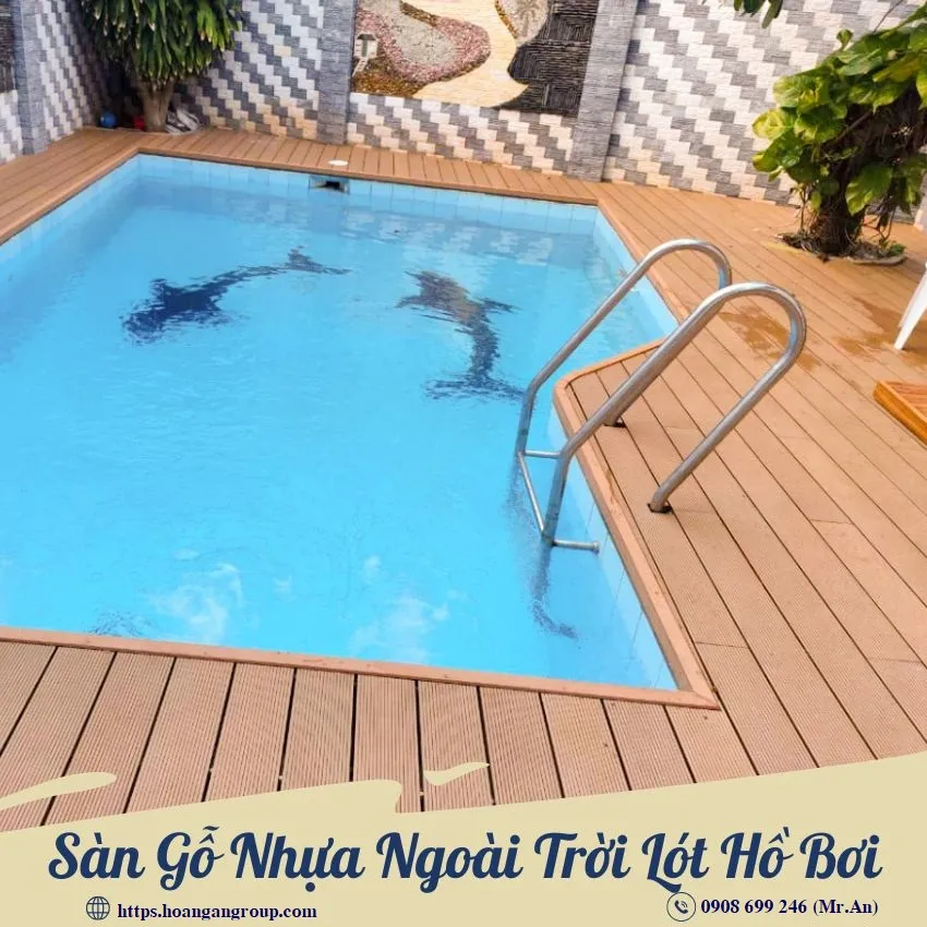 Sàn Gỗ Nhựa Ngoài Trời Lót Hồ Bơi Sàn Gỗ Nhựa Ngoài Trời Lót Hồ Bơi