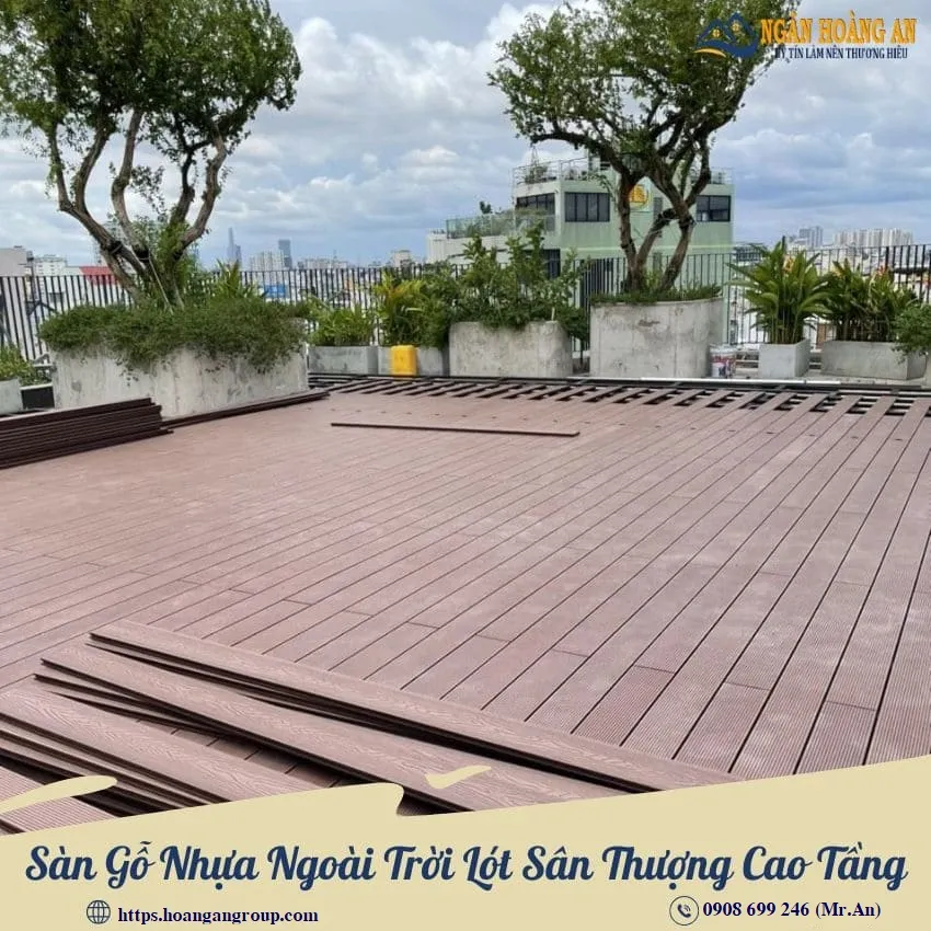 Sàn Gỗ Nhựa Ngoài Trời Lót Sân Thượng Cao Tầng Sàn Gỗ Nhựa Ngoài Trời Lót Sân Thượng Cao Tầng