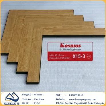 Sàn Gỗ Xương Cá Kosmos X15-3 8mm