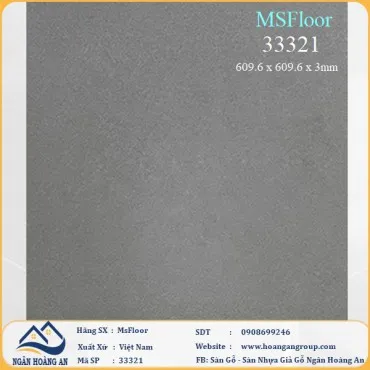 Sàn Nhựa Giả Bê Tông Dán Keo MsFloor 33321 Dày 3mm