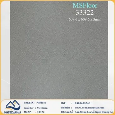 Sàn Nhựa Giả Bê Tông Dán Keo MsFloor 33322 Dày 3mm
