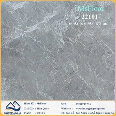 Sàn Nhựa Giả Bê Tông Giả Vân Đá MsFloor 22101 Dày 2mm