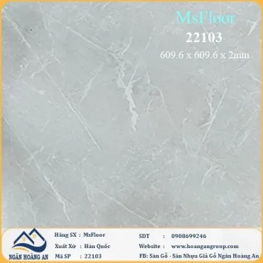 Sàn Nhựa Giả Bê Tông Giả Vân Đá MsFloor 22103 Dày 2mm