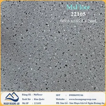 Sàn Nhựa Giả Bê Tông Giả Vân Đá MsFloor 22105 Dày 2mm