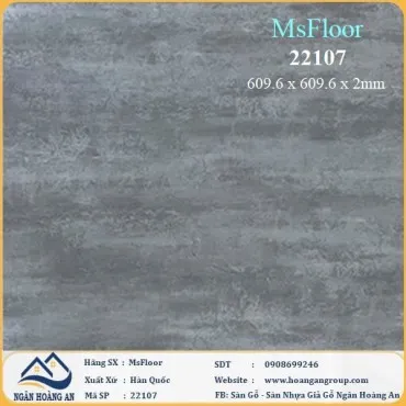 Sàn Nhựa Giả Bê Tông Giả Vân Đá MsFloor 22107 Dày 2mm