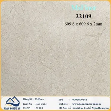 Sàn Nhựa Giả Bê Tông Giả Vân Đá MsFloor 22109 Dày 2mm