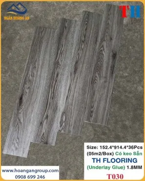 Sàn Nhựa Giả Gỗ Có Keo Sẵn THFLoor TH030 Dày 1.8mm