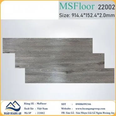Sàn Nhựa Giả Gỗ Dán Keo MsFloor 22002 Dày 2mm