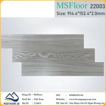 Sàn Nhựa Giả Gỗ Dán Keo MsFloor 22003 Dày 2mm