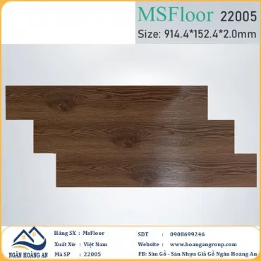 Sàn Nhựa Giả Gỗ Dán Keo MsFloor 22005 Dày 2mm