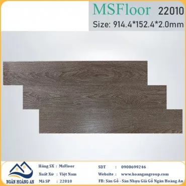 Sàn Nhựa Giả Gỗ Dán Keo MsFloor 22010 Dày 2mm