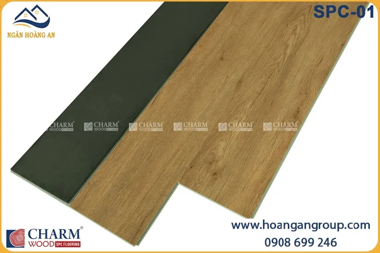 Sàn Nhựa Giả Gỗ Hèm Khoá Charmwood SPC-01 6mm Sàn Nhựa Giả Gỗ Hèm Khoá Charmwood SPC-01 6mm