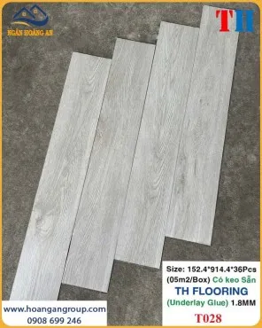 Sàn Nhựa Giả Gỗ Tự Dán THFLoor TH028 Dày 1.8mm