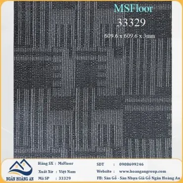 Sàn Nhựa Giả Vân Thảm Dán Keo MsFloor 33329 Dày 3mm