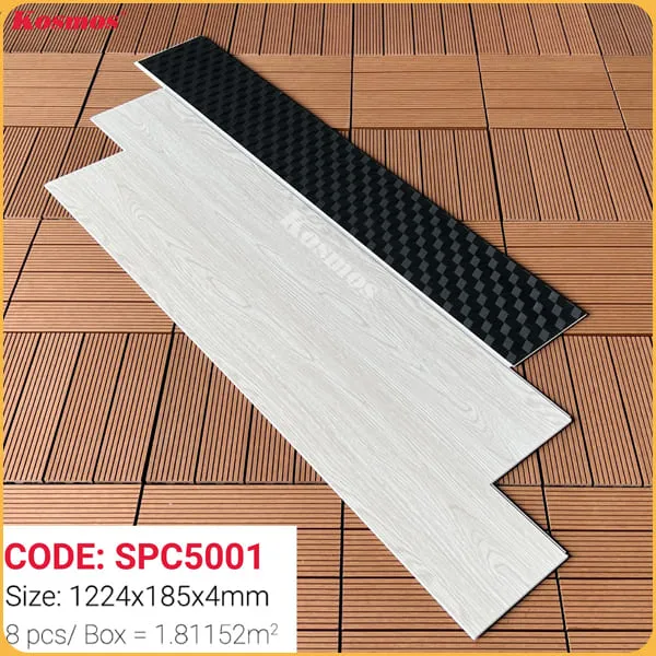 Sàn Nhựa Hèm Khóa Kosmos Có Đế Cao Su SPC5001 Sàn Nhựa Hèm Khóa Kosmos Có Đế Cao Su SPC5001