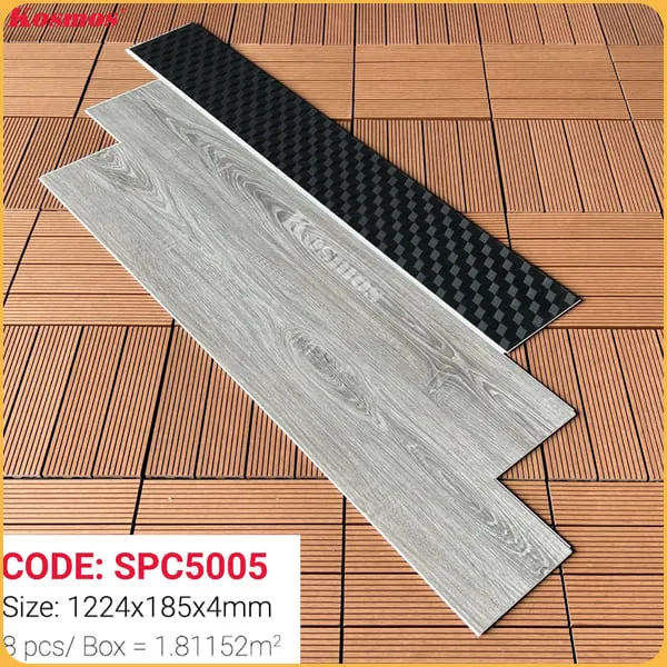 Sàn Nhựa Hèm Khóa Kosmos Có Đế Cao Su SPC5005 Sàn Nhựa Hèm Khóa Kosmos Có Đế Cao Su SPC5005