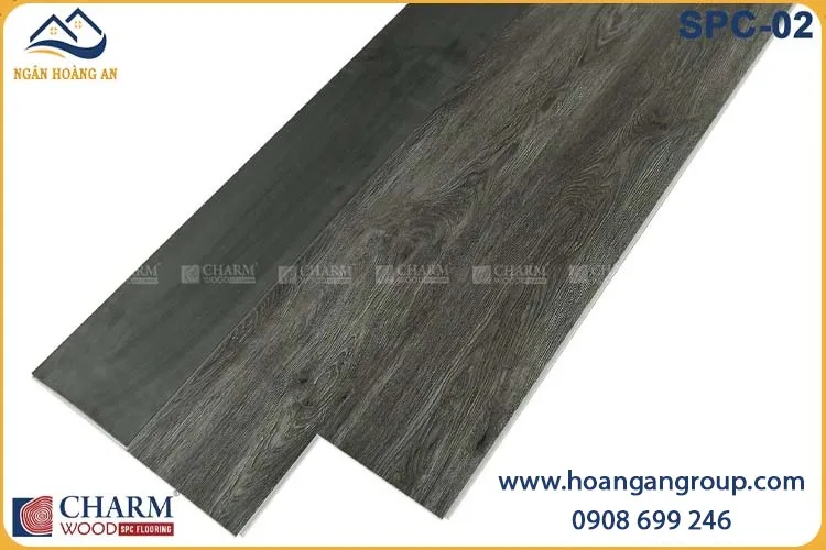 Sàn Nhựa Hèm Khóa Giả Vân Gỗ Charmwood SPC-02 6mm