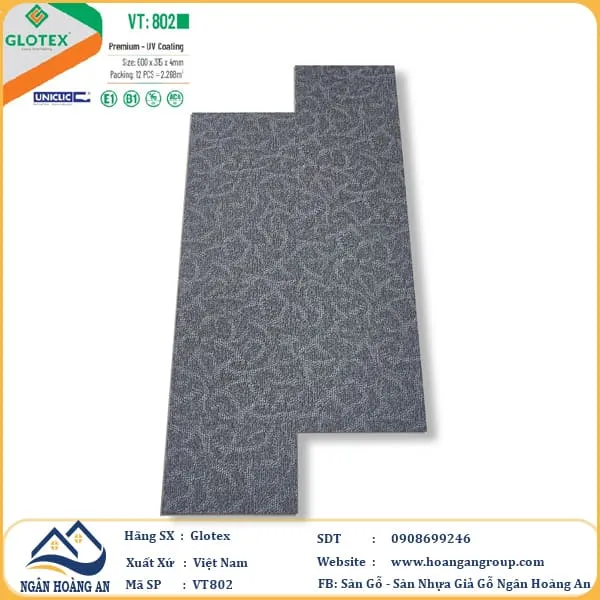 Sàn Nhựa Giả Vân Thảm Glotex VT802