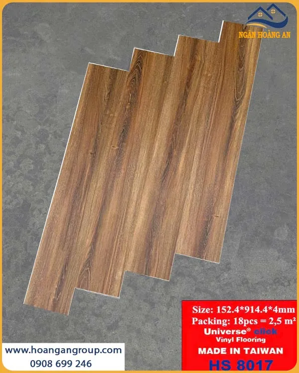 Sàn Nhựa Hèm Khoá THFloor HS8017 Dày 4mm