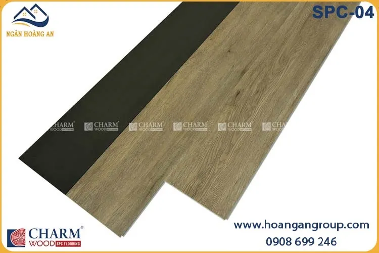 Sàn Nhựa Hèm Khóa Vân Gỗ Charmwood SPC-04 Dày 6mm Sàn Nhựa Hèm Khóa Vân Gỗ Charmwood SPC-04 Dày 6mm