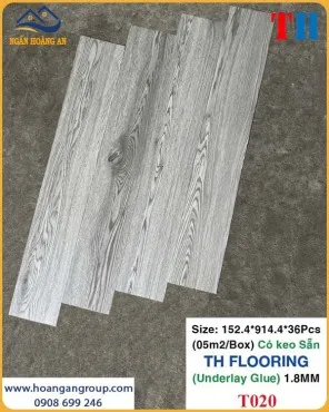 Sàn Nhựa Vinyl Giả Gỗ Tự Dán THFLoor TH020 Dày 1.8mm