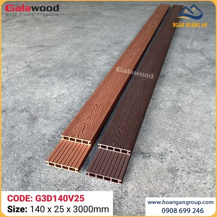 Sàn Sân Vườn Gỗ Nhựa Ngoài Trời Galawood G3D140V25 Sàn Sân Vườn Gỗ Nhựa Ngoài Trời Galawood G3D140V25