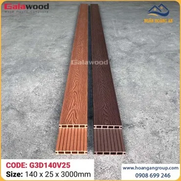 Sàn Sân Vườn Gỗ Nhựa Ngoài Trời Galawood G3D140V25
