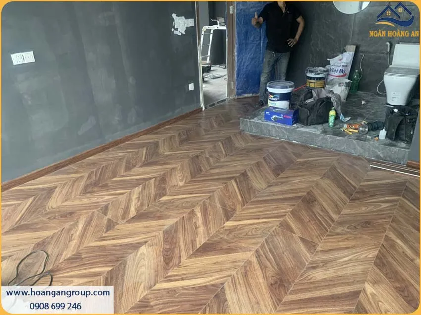 Ngân Hoàng An Là Đại Lý Thi Công Sàn Gỗ Vân Xương Cá Morser Uy Tín TPHCM