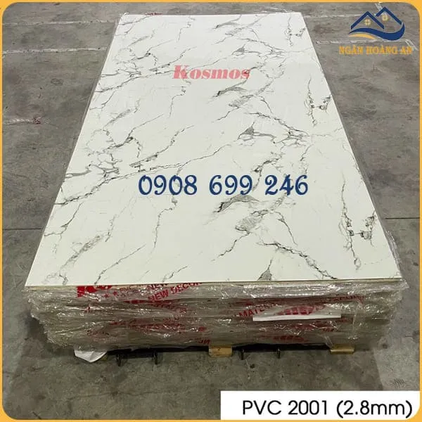 Tấm Nhựa Ốp Tường PVC Giả Đá Kosmos PVC2001 Tai Phu Nhuan TPHCM