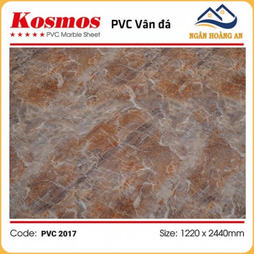 Tấm Nhựa Ốp Tường PVC Giả Vân Đá Kosmos PVC2017 Dày 2.8mm