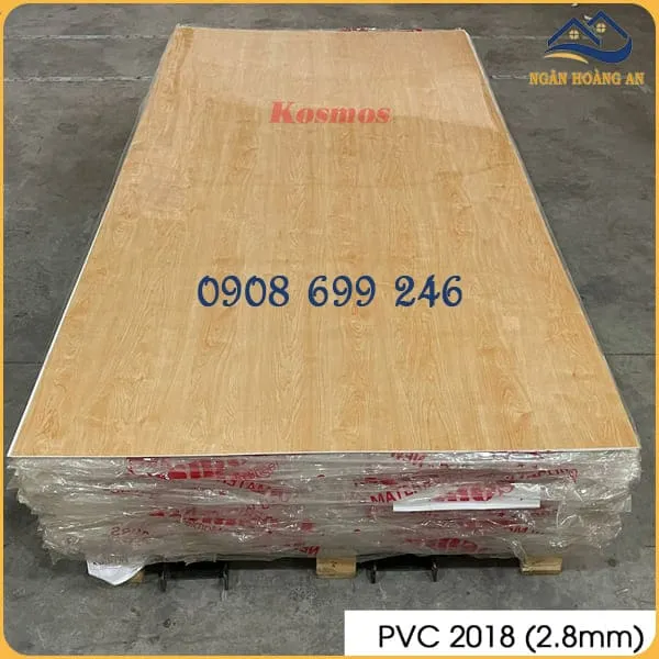 Tấm Nhựa Ốp Tường PVC Giả Gỗ Kosmos PVC2018 Tại Quận 7 TPHCM