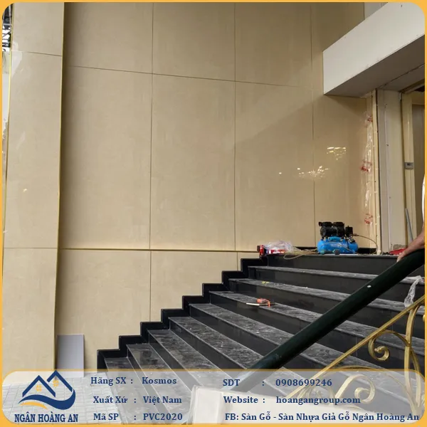 Tấm Nhựa Ốp Tường Giả Vân Đá Kosmos Tại Quận 5 TPHCM