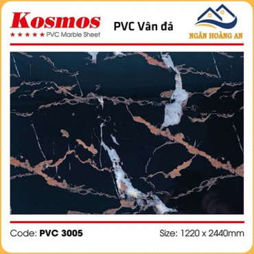 Tấm Nhựa Ốp Tường PVC Giả Vân Đá Kosmos PVC3005 Dày 3.2mm
