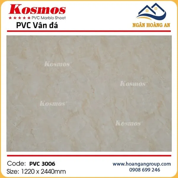 Tấm Nhựa Ốp Tường PVC Giả Vân Đá Kosmos Tại Củ Chi TPHCM