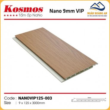 Tấm Nhựa Nano Ốp Tường Ốp Trần Giả Gỗ Kosmos NanoVip125-003