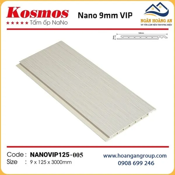 Tấm Nhựa Ốp Trần Nano Giả Gỗ Kosmos Tại Củ Chi TPHCM