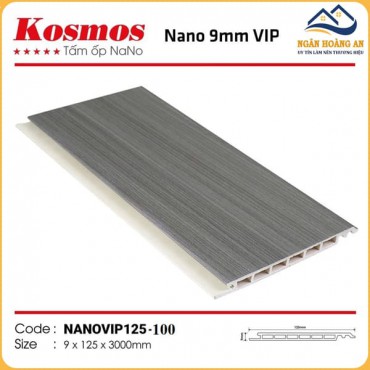 Tấm Nhựa Nano Ốp Tường Ốp Trần Giả Gỗ Kosmos NanoVip125-100