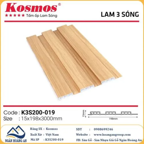 Lam 3 Sóng Thấp Kosmos K3S200-019